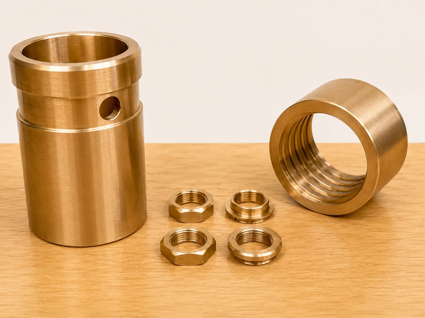 Heavy-duty machined shafts and fittings for transport applications