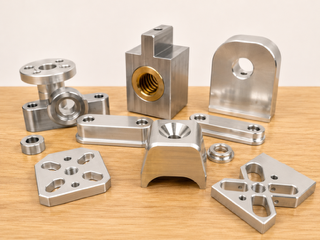 CNC milled aluminium and steel blocks — brackets, clevises and mounting blocks, Padco Engineering
